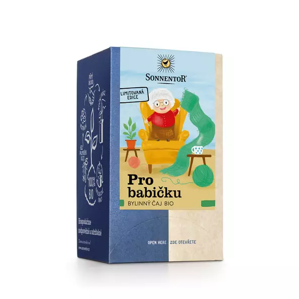 Bio čaj Pro babičku porcovaný 27g Sonnentor 